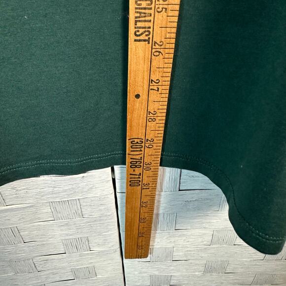 Chico’s pima Cotton long sleeve Tee shirt Hunter Green Normcore casual plus size - Picture 7 of 9